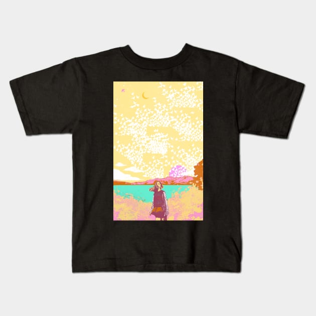 BEAUTY MATRIX Kids T-Shirt by Showdeer